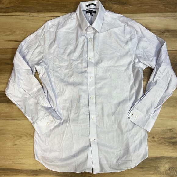 Banana Republic Mens Shirt Large Non Iron Standard Fit Purple Button Up - Picture 2 of 9
